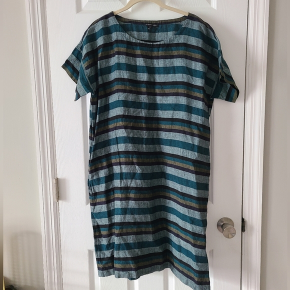 Eileen Fisher Linen Shift Dress - Picture 2 of 5